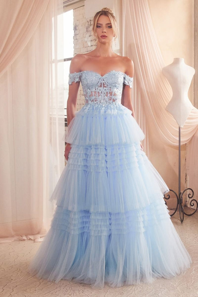 
                      
                        Cinderella Pleated Tulle Ball Gown
                      
                    