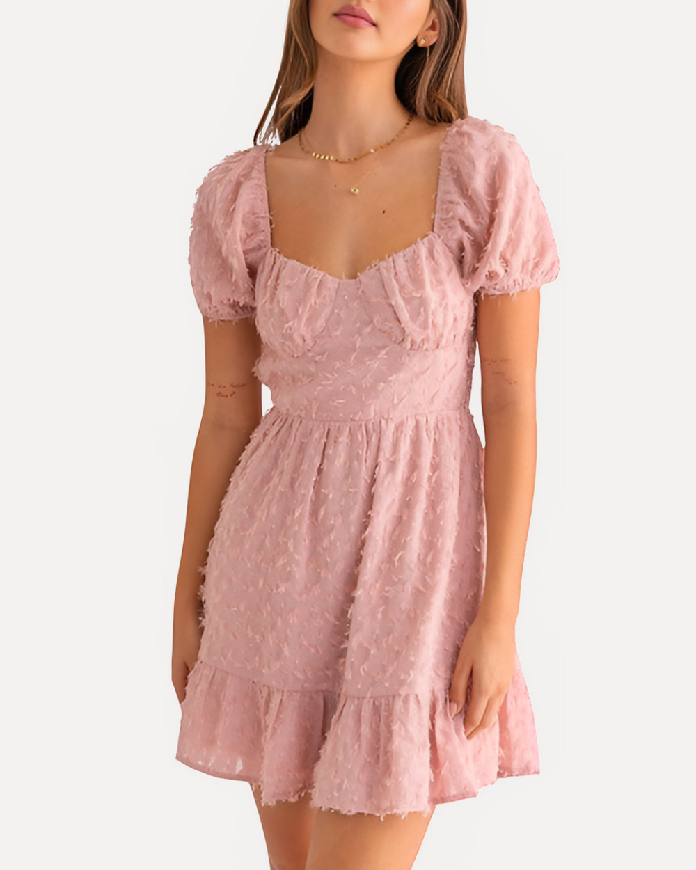 Blush Blossom Sweetheart Skater Dress