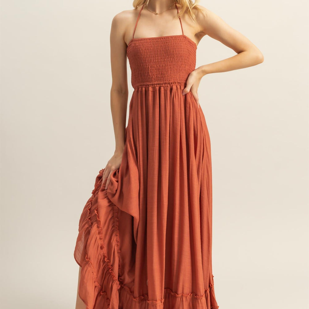 
                      
                        Blythe Halter Neck Maxi Dress
                      
                    