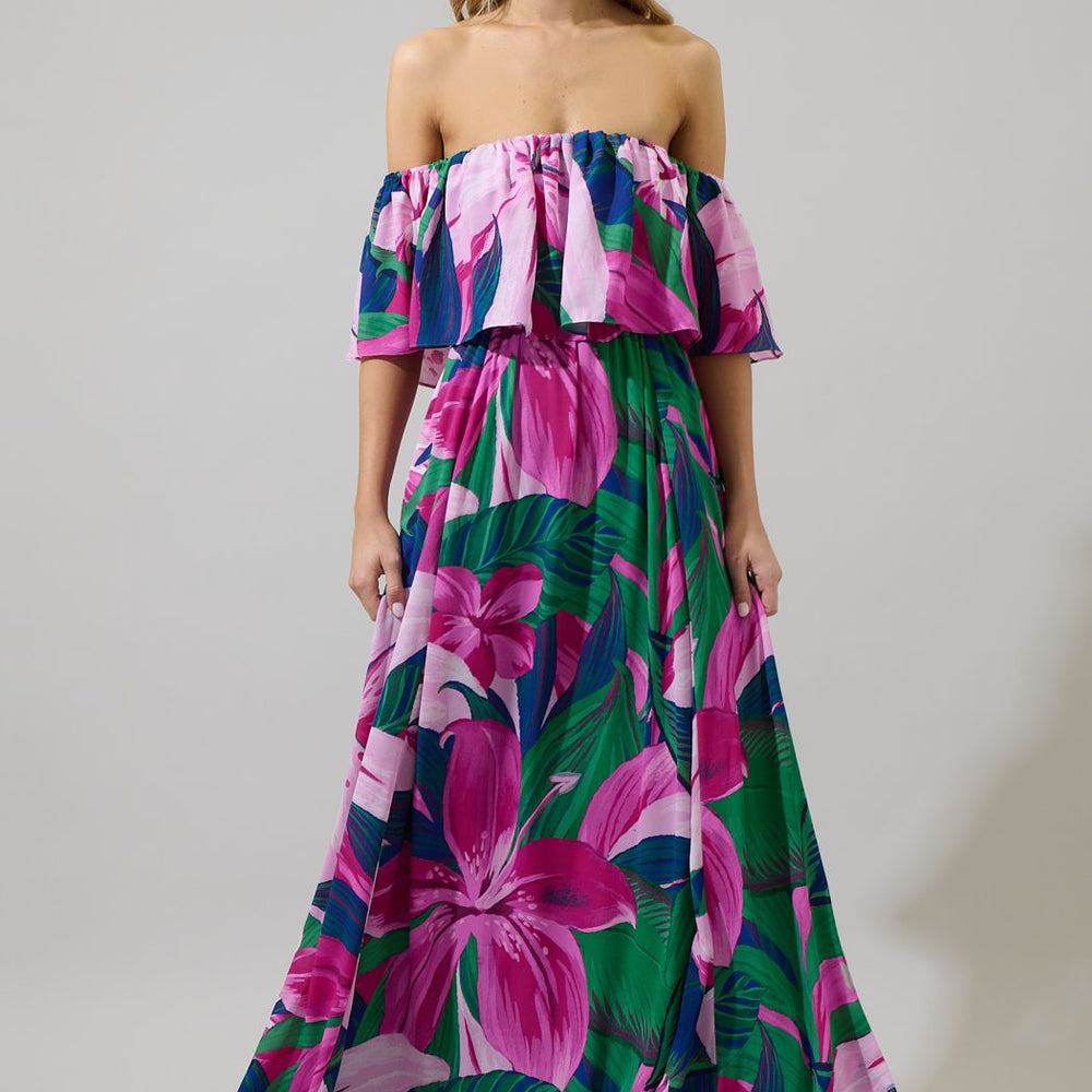 
                      
                        Cala Tropics Off the Shoulder Maxi Dress
                      
                    