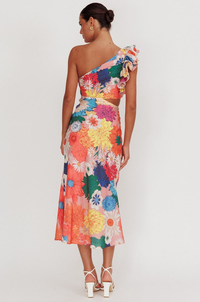 
                      
                        Carmen One-Shoulder Ruffle Floral Maxi Dress
                      
                    