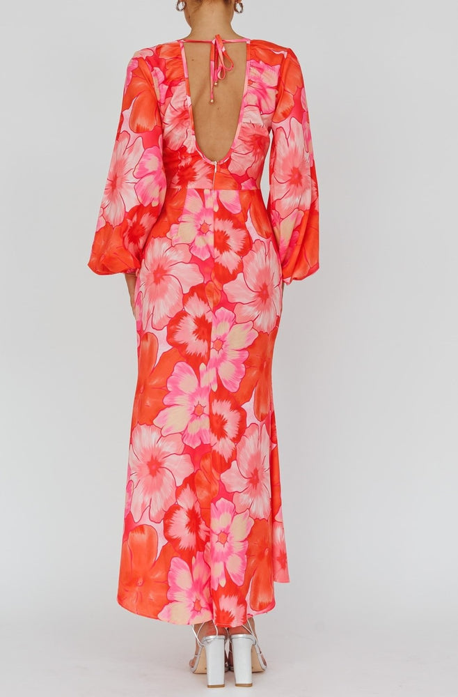 
                      
                        Cecilia Balloon Sleeve Floral Print Maxi Dress
                      
                    