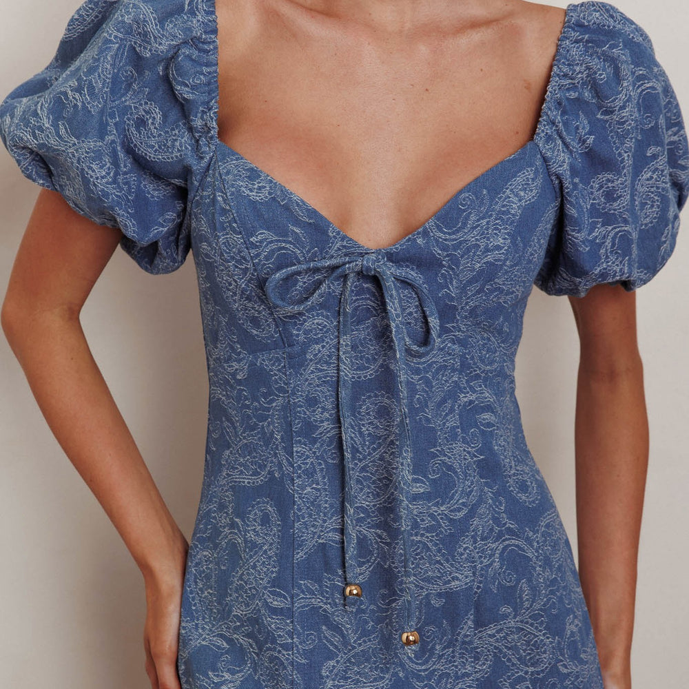 
                      
                        Chantal Puff Sleeve Denim Dress
                      
                    