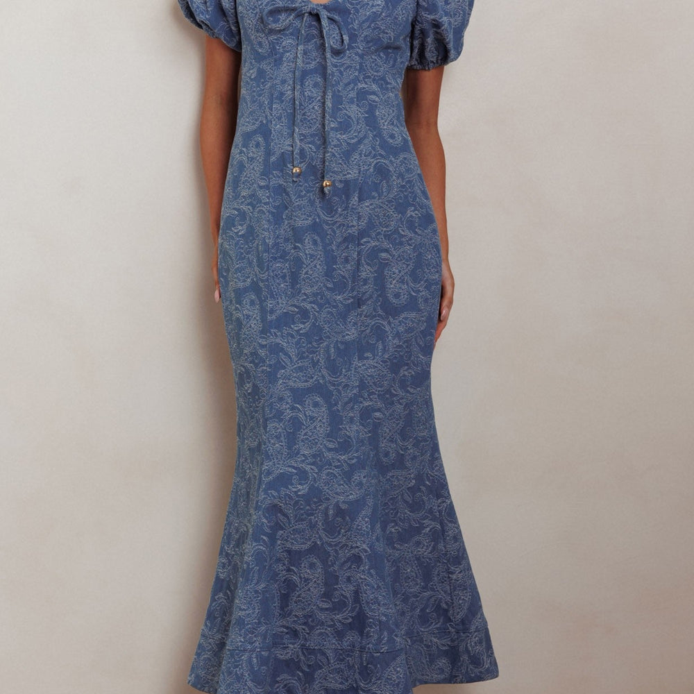 
                      
                        Chantal Puff Sleeve Denim Dress
                      
                    