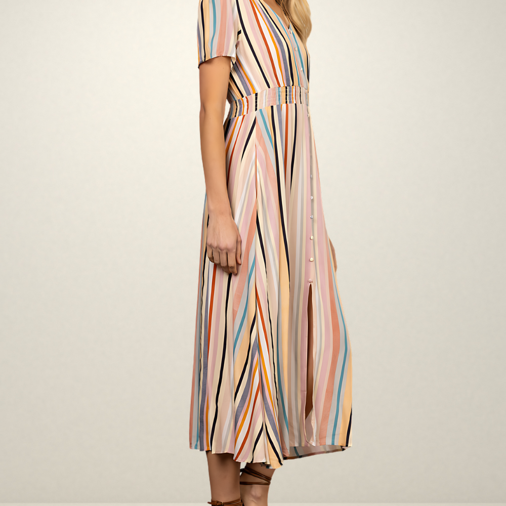 
                      
                        Chloe Multi Striped V-Neck Maxi Dress
                      
                    