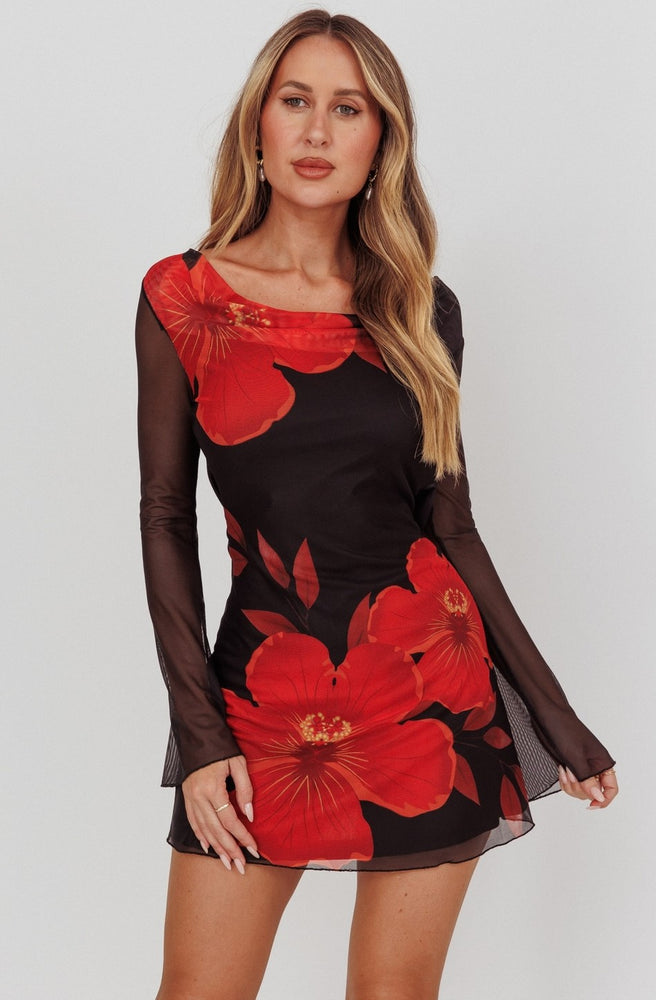 
                      
                        Dahlia Long Sleeve Floral Mini Dress
                      
                    