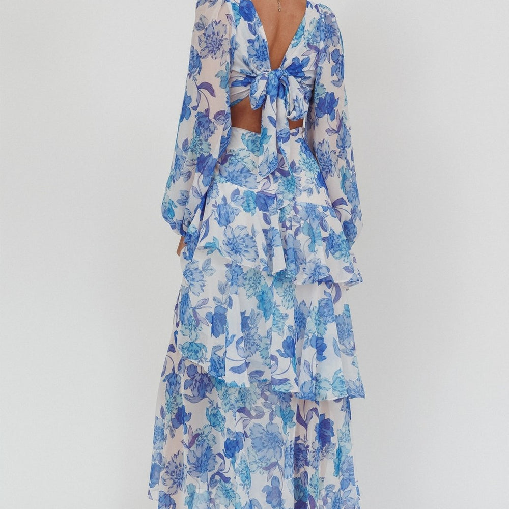 
                      
                        Eden Long Sleeve Floral Tiered Maxi Dress
                      
                    