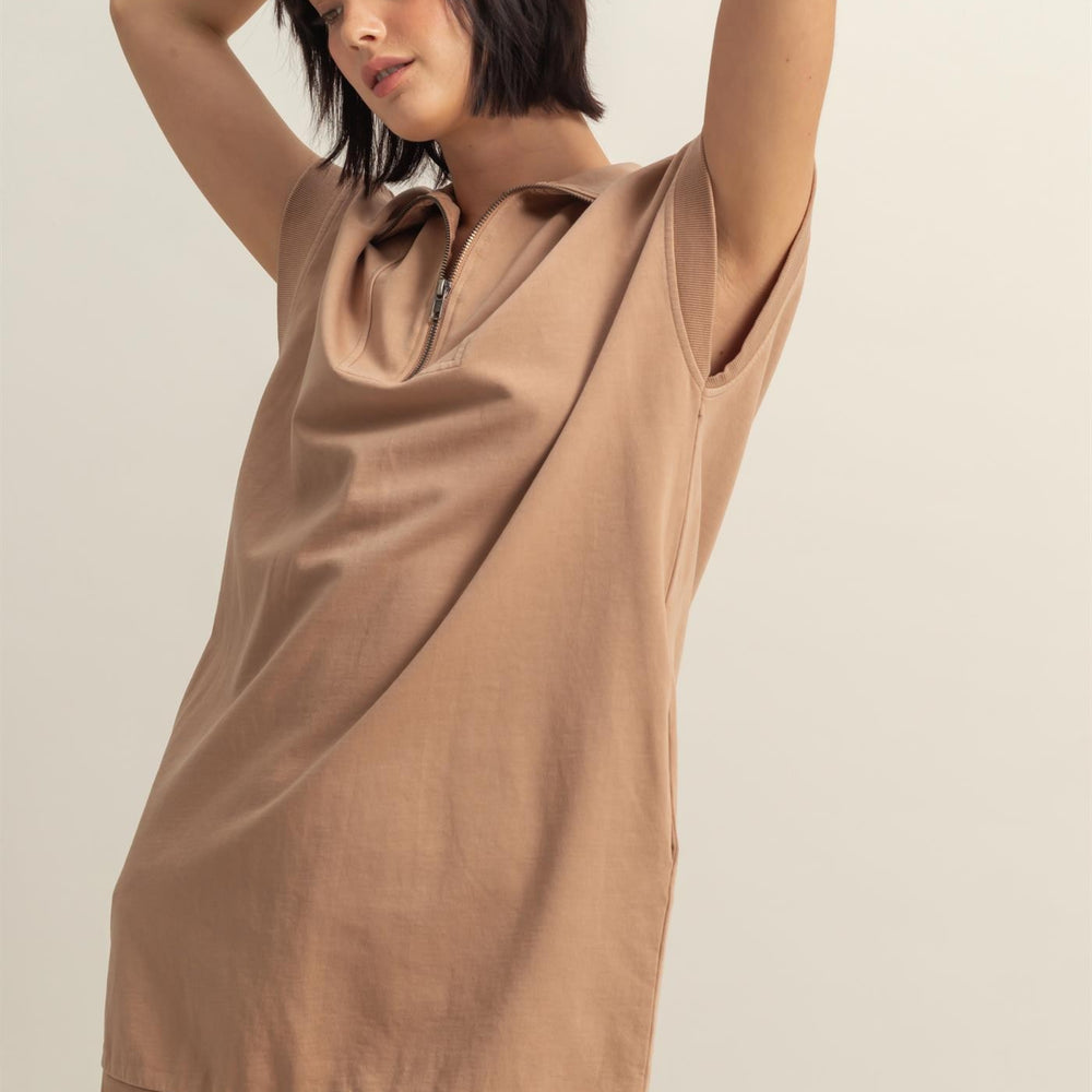 
                      
                        Elea Mock Neck Mini Dress
                      
                    