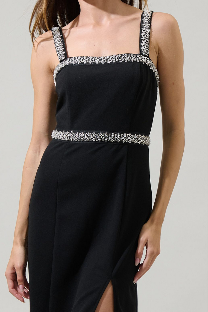 Eva Embellished Midi Dress