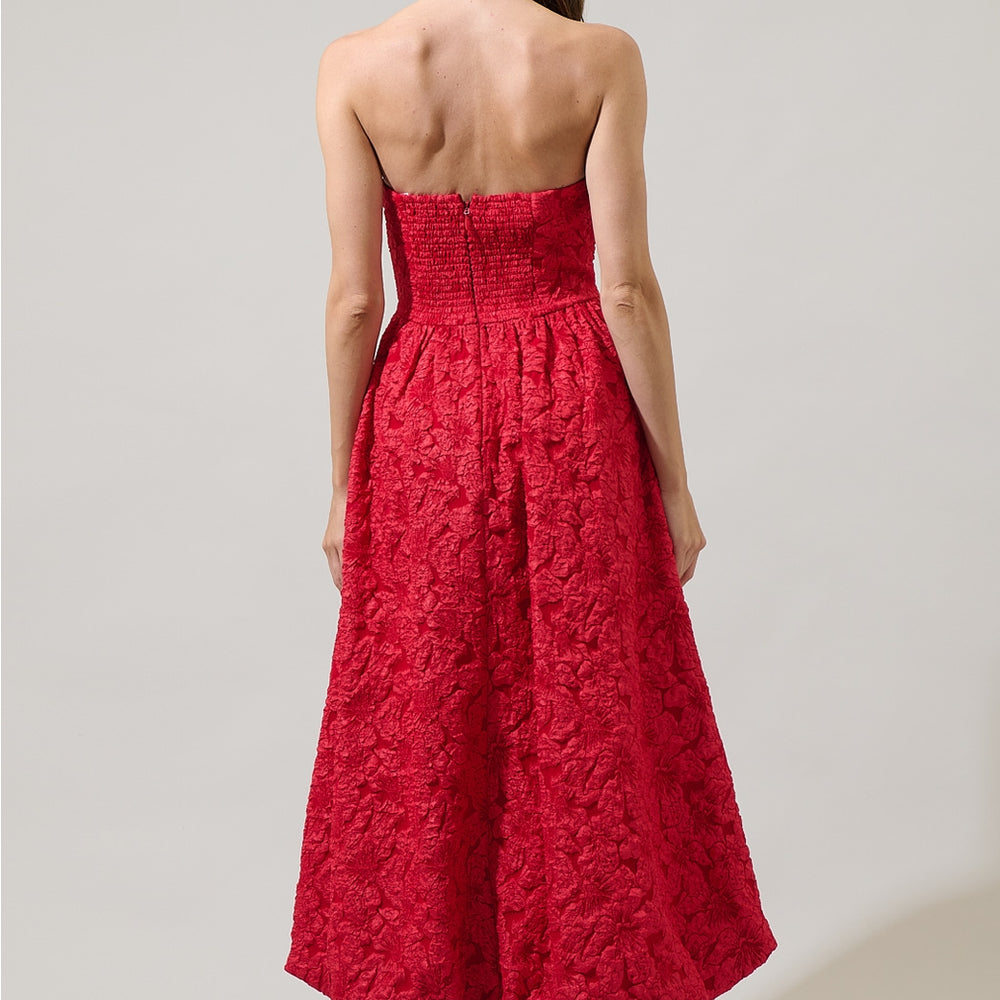 
                      
                        Francesca Jacquard Strapless Maxi Dress
                      
                    