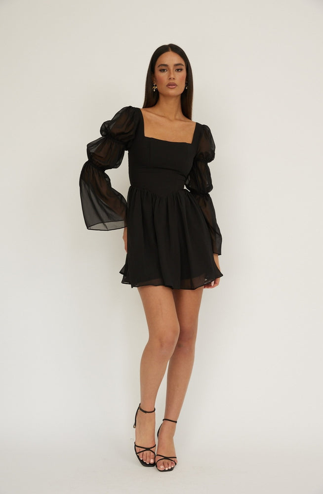 
                      
                        Gia Chiffon Long Sleeve Mini Dress
                      
                    