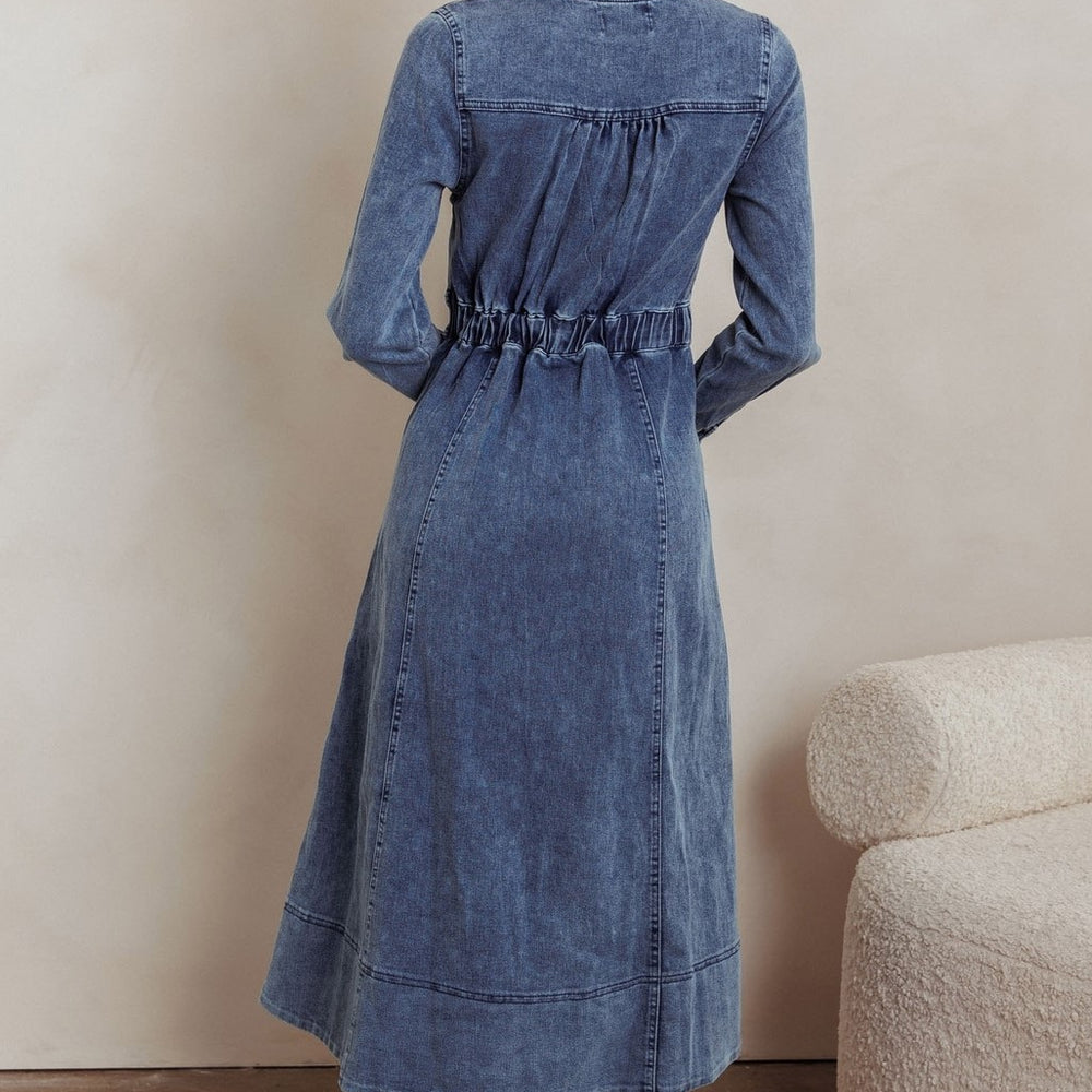 
                      
                        Jade Long Sleeve Denim Dress
                      
                    