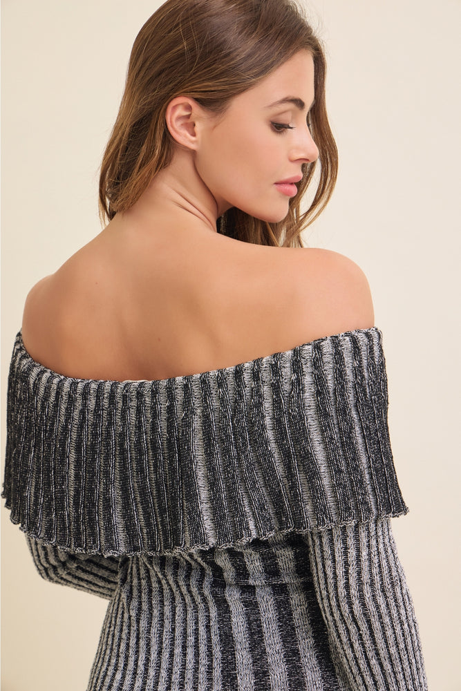 
                      
                        Jersey Off the Shoulder Sweater Mini Dress
                      
                    