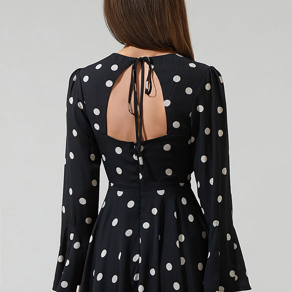 
                      
                        Joie Polka Dot Flare Mini Dress
                      
                    