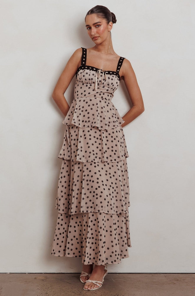 
                      
                        Kima Polka Dot Maxi Dress
                      
                    