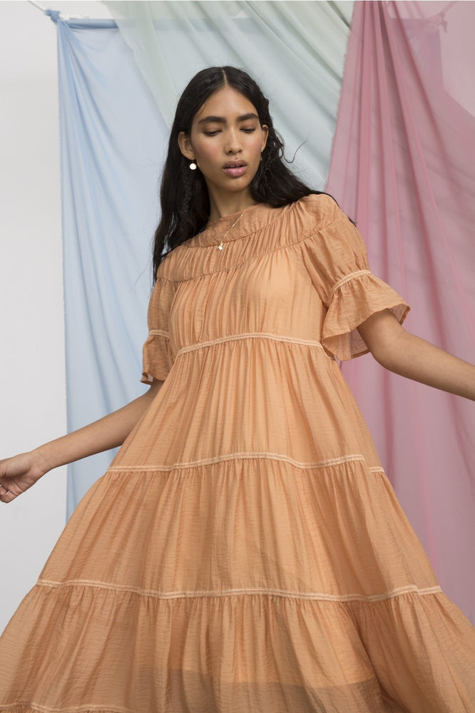 
                      
                        Lizzo Tiered Taffeta Dress
                      
                    