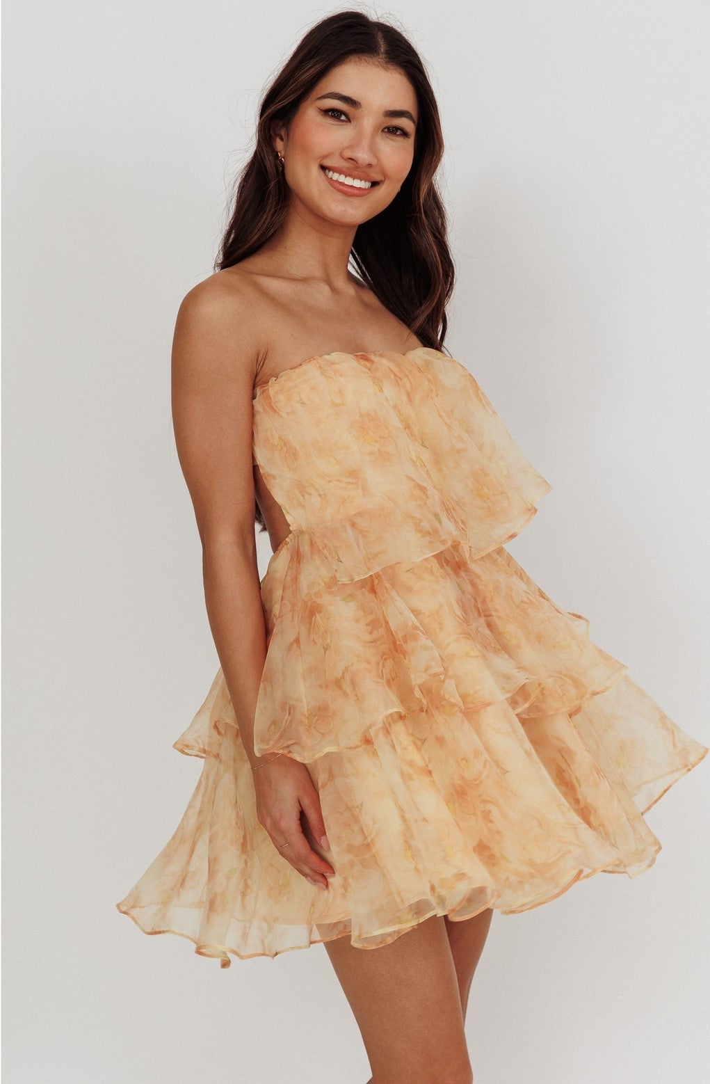 Lorena Sleeveless Chiffon Mini Dress