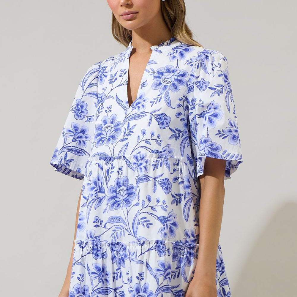 
                      
                        Maeve Floral Dixie Split Neck Shift Dress
                      
                    