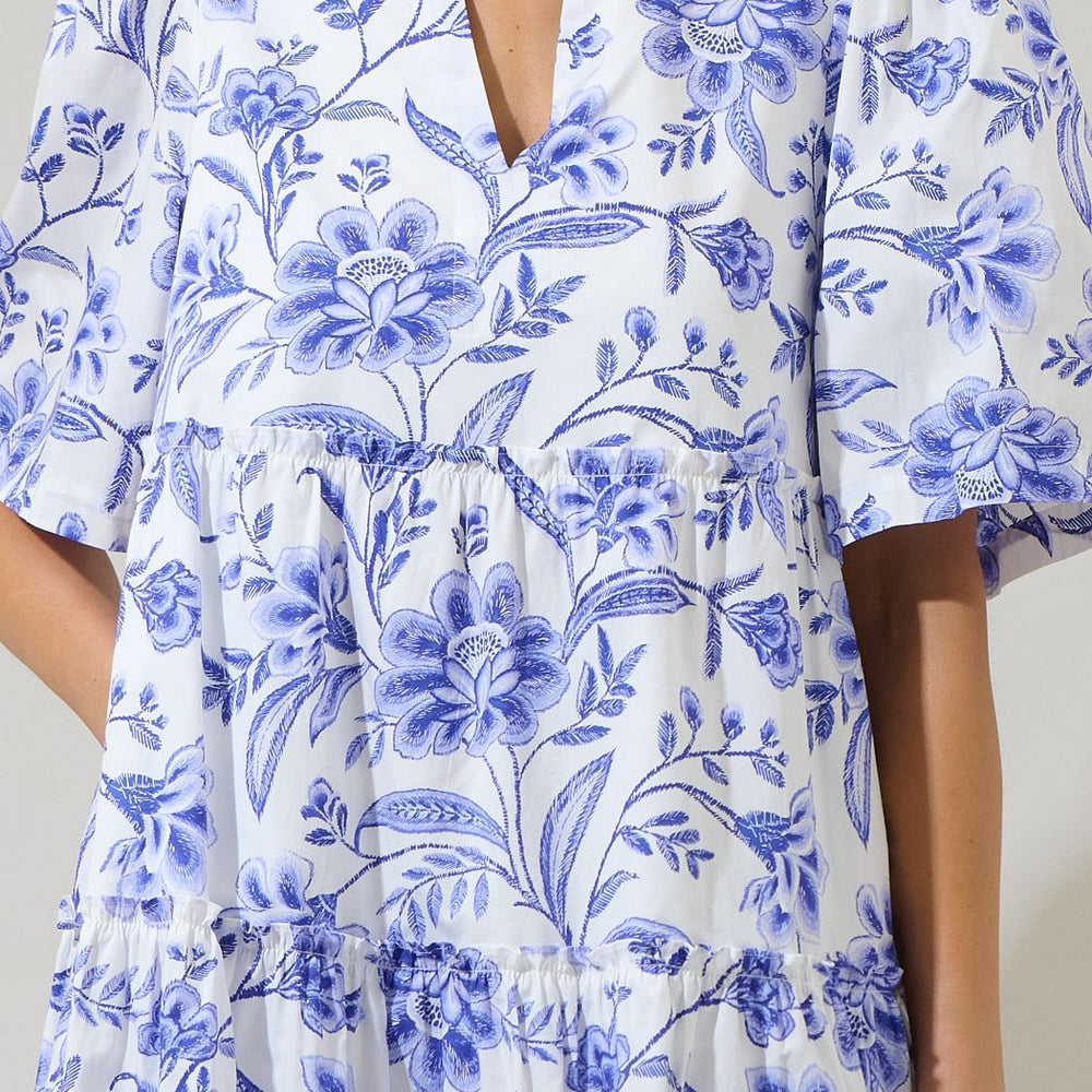 
                      
                        Maeve Floral Dixie Split Neck Shift Dress
                      
                    