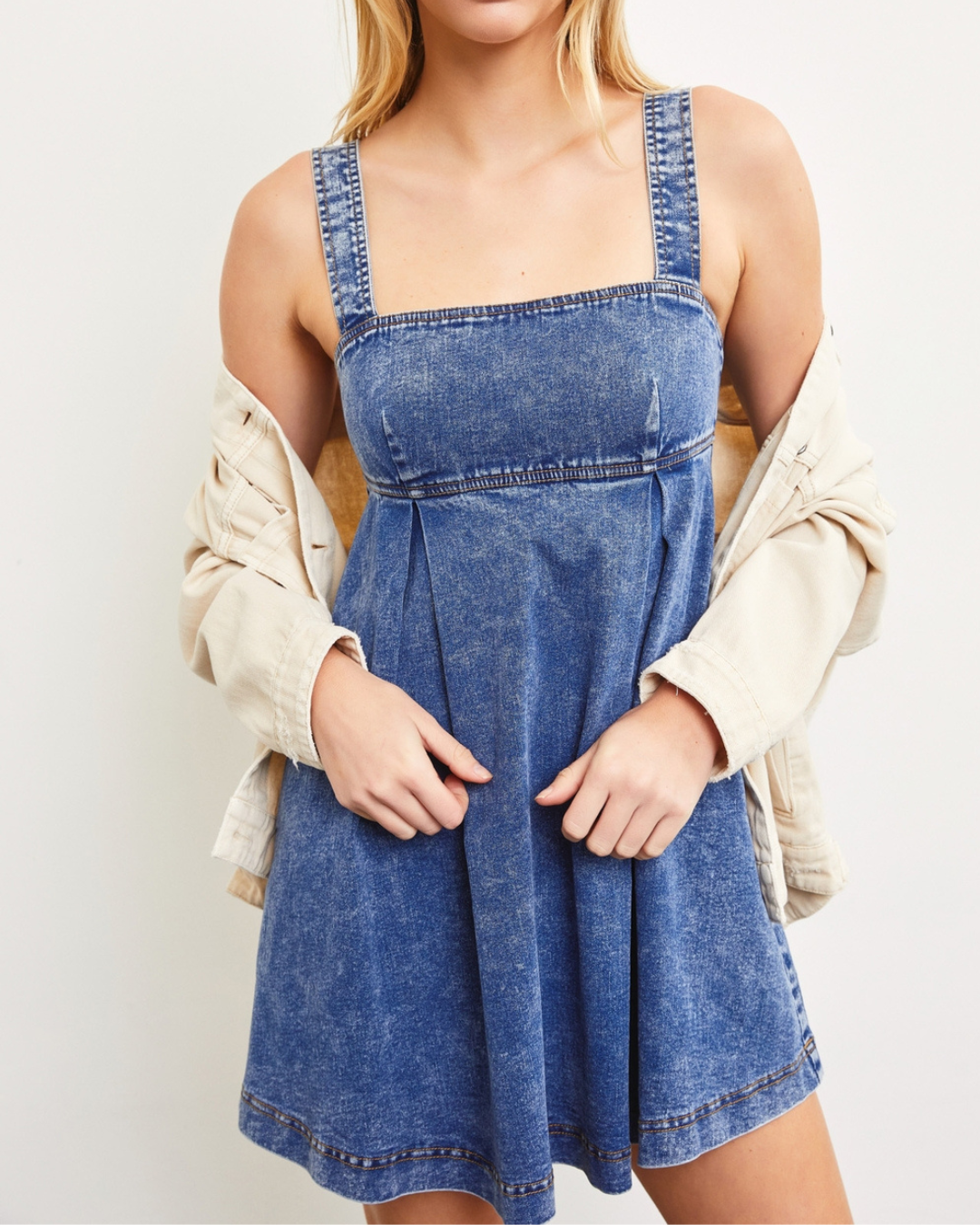 Natalia A-Line Denim Dress