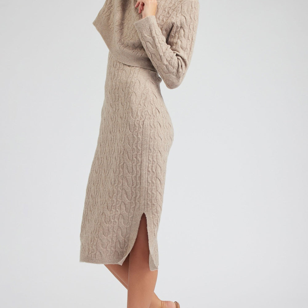 
                      
                        Noa Cable Knit Midi Dress
                      
                    