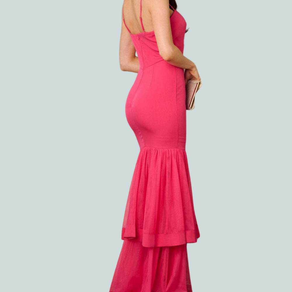 
                      
                        Pretty in Pink Tiered Mermaid Maxi Dress
                      
                    