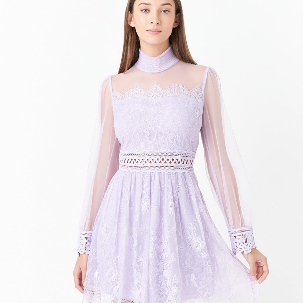 
                      
                        Taylor Long Sleeve Lace Mini Dress
                      
                    