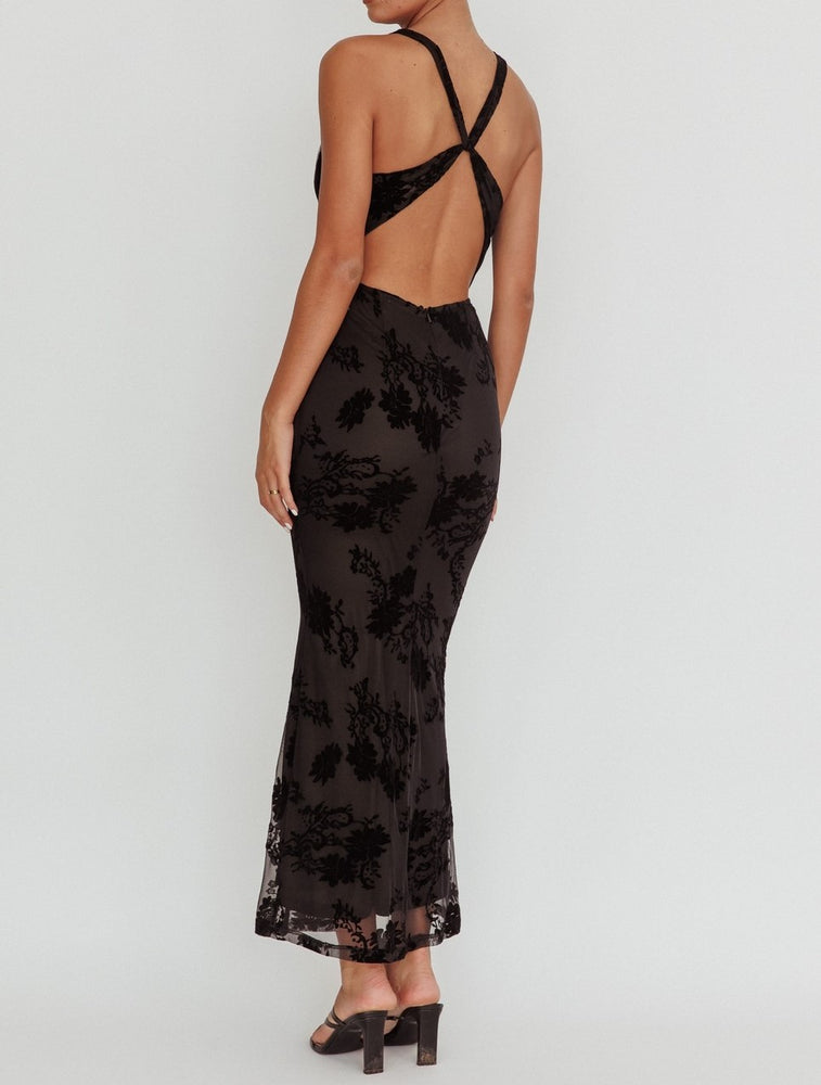 
                      
                        Veena Cowl Neck Burnout Maxi Dress
                      
                    