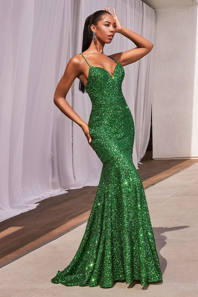 
                      
                        Sascha Fitted Sequin Mermaid Gown
                      
                    