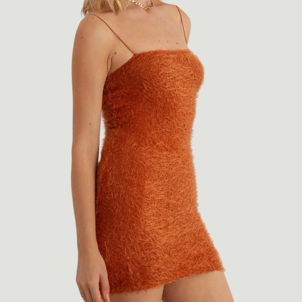 
                      
                        Soft Touch Fuzzy Mini Dress
                      
                    